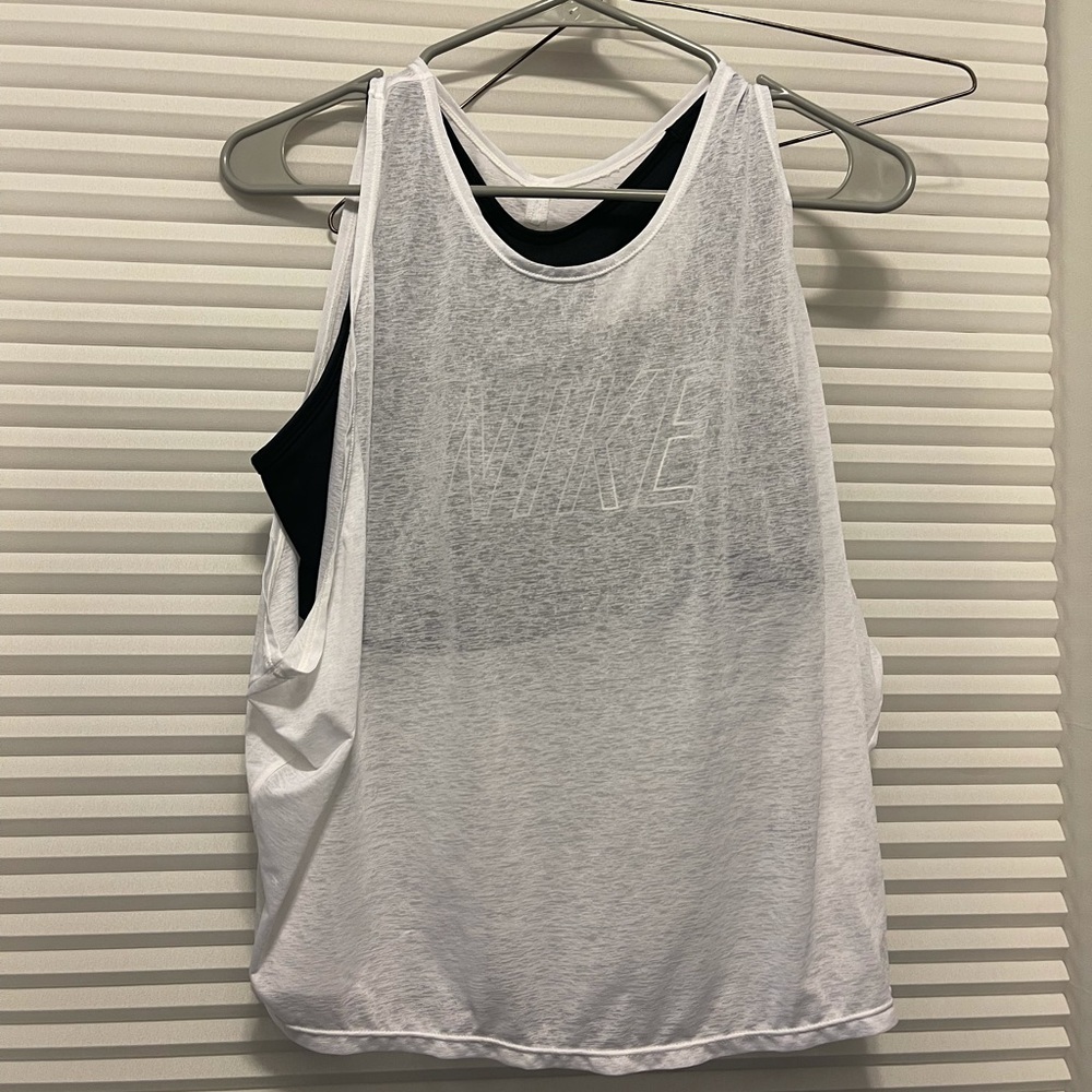 Nike tank and attached sports bra